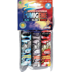 FUMIGENES TRICOLORES SACHET DE 3
