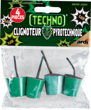 SACHET-DE-4-TECHNO-FLASH-BLANC-VERT-ARTIFICE-PETARD